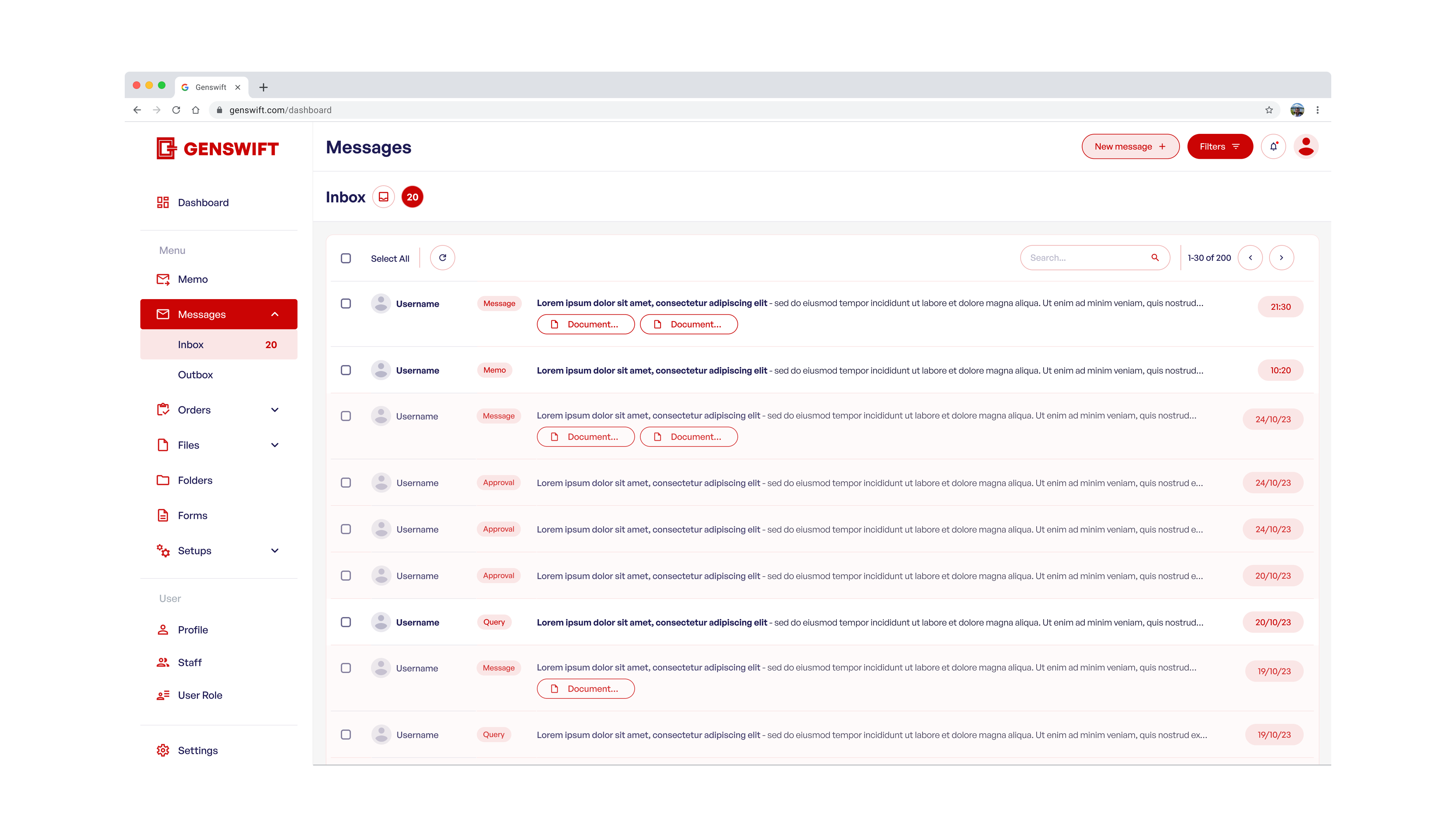 Genswift Web App